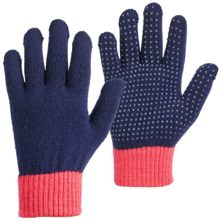Pletené rukavice s proti-šmykovou vrstvou