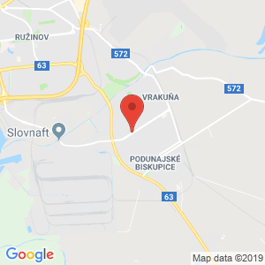 Google map: Kazanská 5/B Bratislava